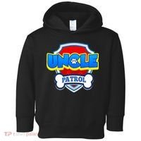 Uncle Patrol Dog Funny Gift Birthday Party Toddler Hoodie thumb 0