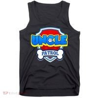 Uncle Patrol Dog Funny Gift Birthday Party Tank Top thumb 0