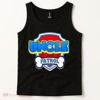 Uncle Patrol Dog Funny Gift Birthday Party Tank Top thumb 2
