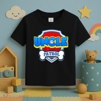 Uncle Patrol Dog Funny Gift Birthday Party Toddler T-Shirt thumb 3