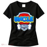 Uncle Patrol Dog Funny Gift Birthday Party Women's T-Shirt thumb 0