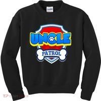 Uncle Patrol Dog Funny Gift Birthday Party Kids Sweatshirt thumb 0