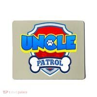 Uncle Patrol Dog Funny Gift Birthday Party Mousepad thumb 0