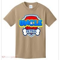 Uncle Patrol Dog Funny Gift Birthday Party Kids T-Shirt thumb 0