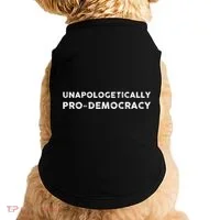 Unapologetically Pro Democracy Doggie Tank thumb 0