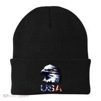 USA Patriotic Eagle Head 4th Of July Independence Day Beanie thumb 0