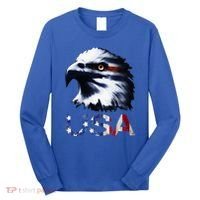 USA Patriotic Eagle Head 4th Of July Independence Day Long Sleeve Shirt thumb 0