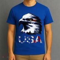 USA Patriotic Eagle Head 4th Of July Independence Day T-Shirt thumb 3