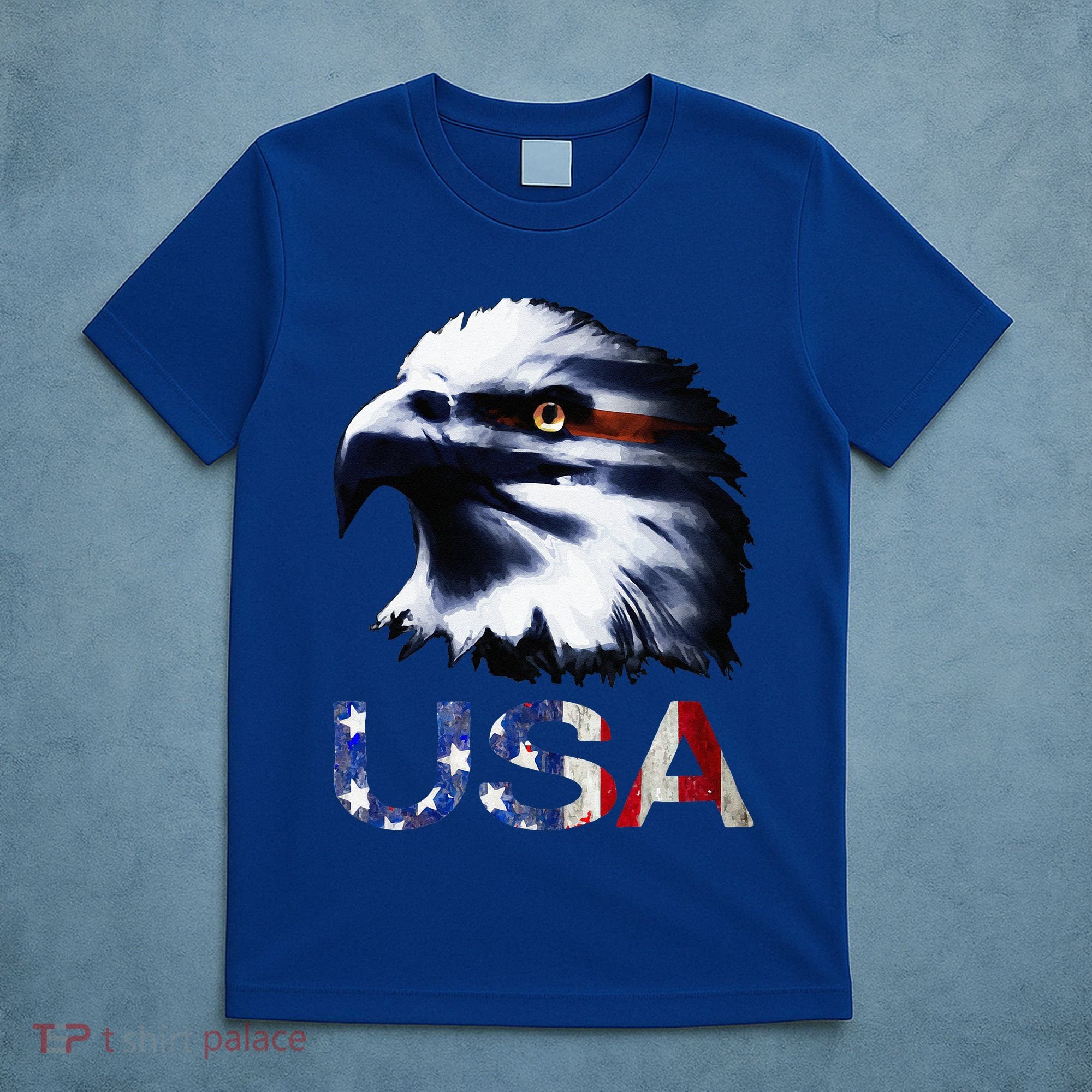 USA Patriotic Eagle Head 4th Of July Independence Day T-Shirt