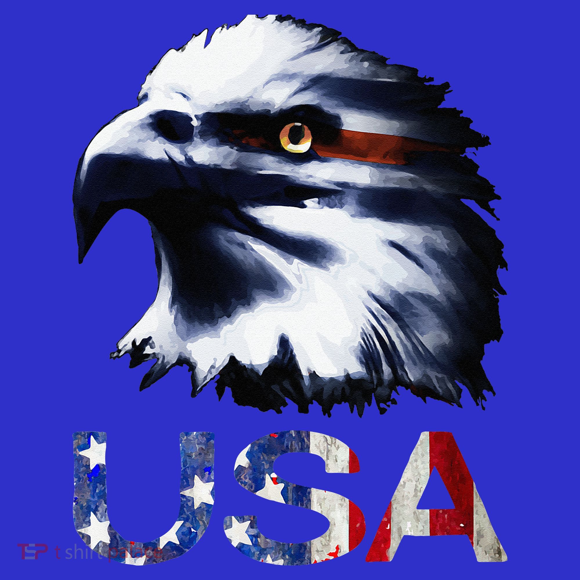 USA Patriotic Eagle Head 4th Of July Independence Day Mousepad