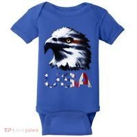 USA Patriotic Eagle Head 4th Of July Independence Day Baby Bodysuit thumb 0