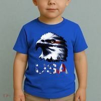USA Patriotic Eagle Head 4th Of July Independence Day Toddler T-Shirt thumb 2