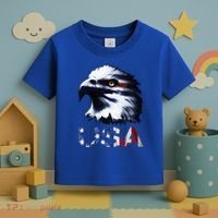 USA Patriotic Eagle Head 4th Of July Independence Day Toddler T-Shirt thumb 3