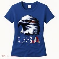 USA Patriotic Eagle Head 4th Of July Independence Day Women's T-Shirt thumb 0