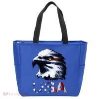 USA Patriotic Eagle Head 4th Of July Independence Day Tote Bag thumb 0