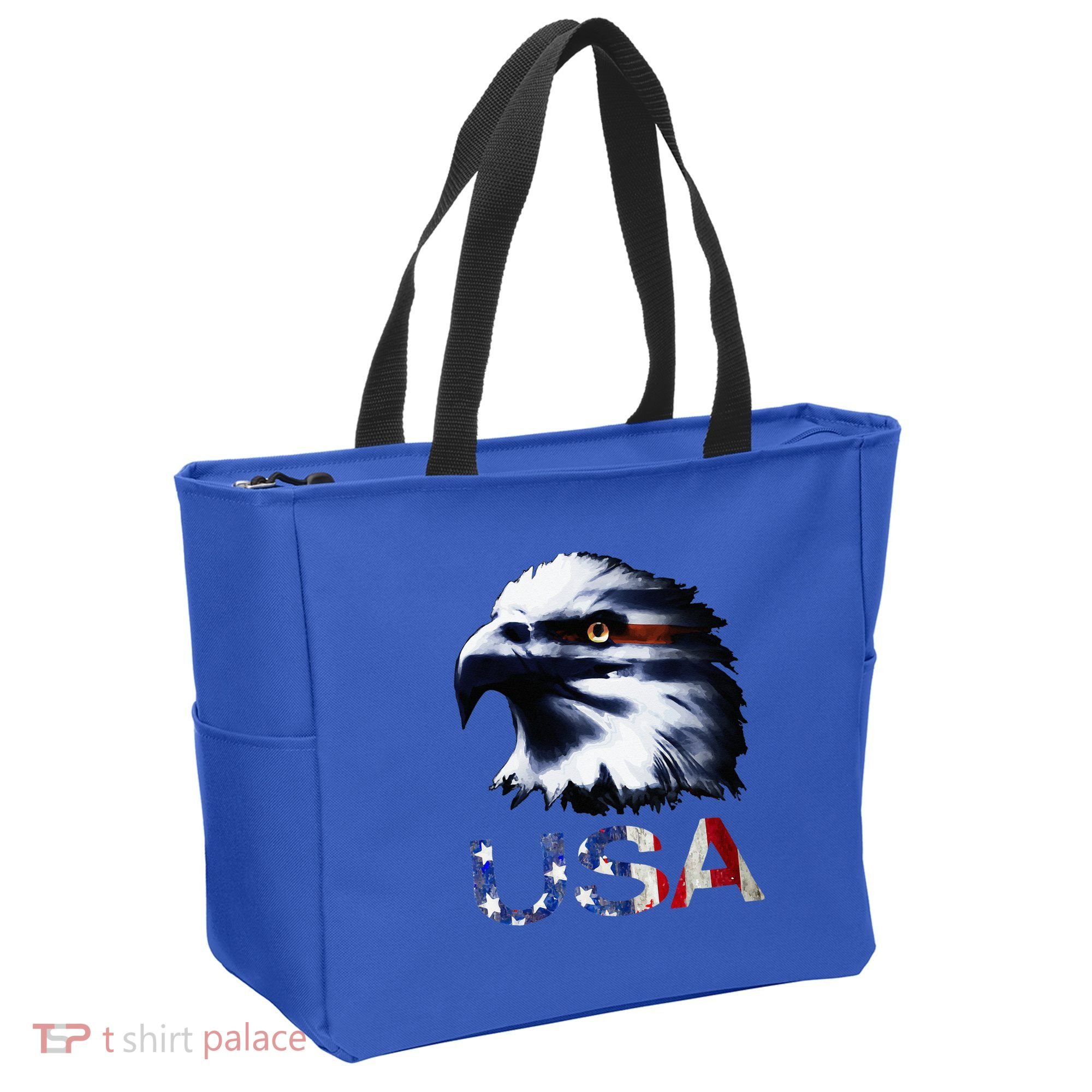 USA Patriotic Eagle Head 4th Of July Independence Day Tote Bag