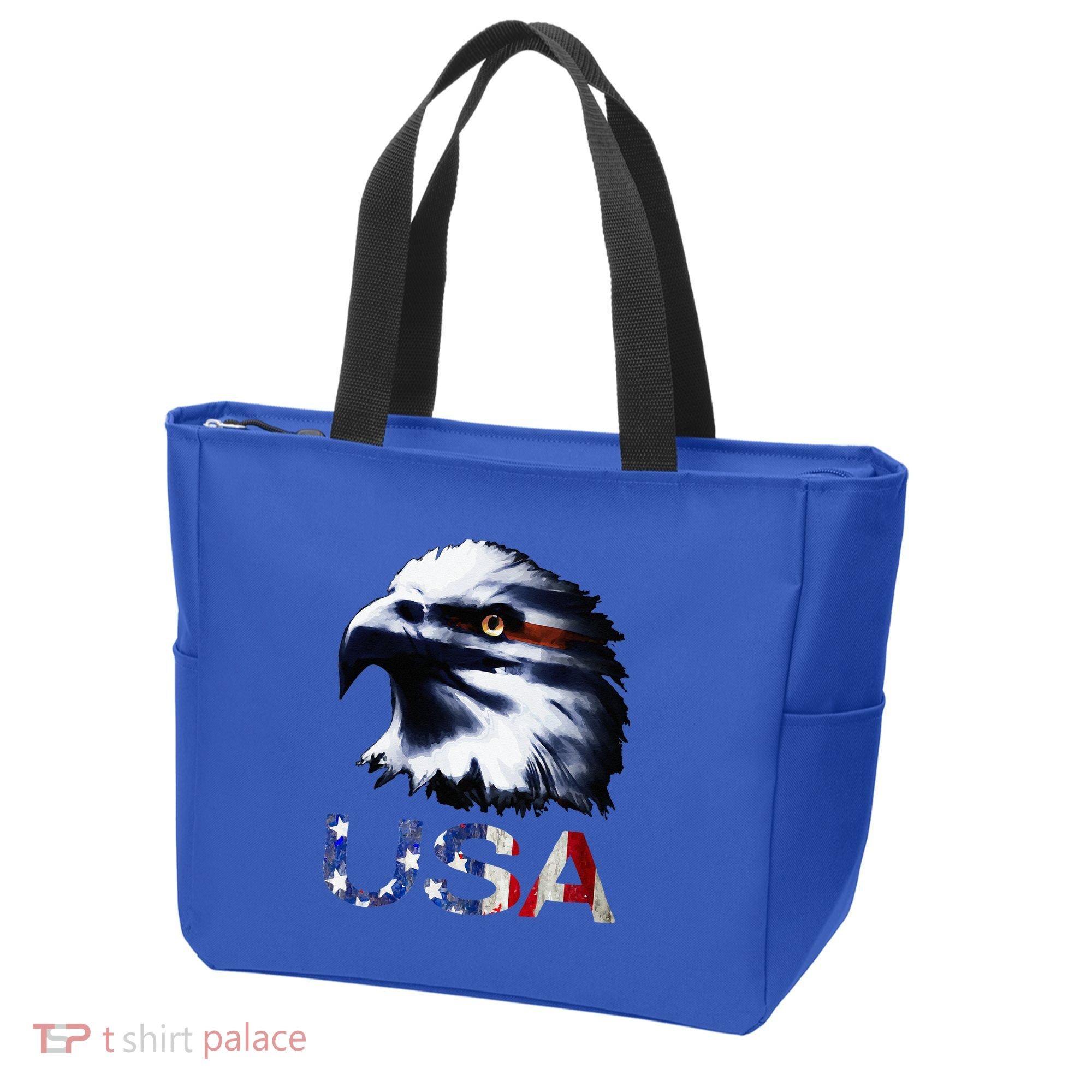 USA Patriotic Eagle Head 4th Of July Independence Day Tote Bag