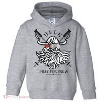 Ullr Pray For Snow Winter Is Coming Bring On The Snow Toddler Hoodie thumb 0