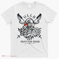 Ullr Pray For Snow Winter Is Coming Bring On The Snow T-Shirt thumb 0