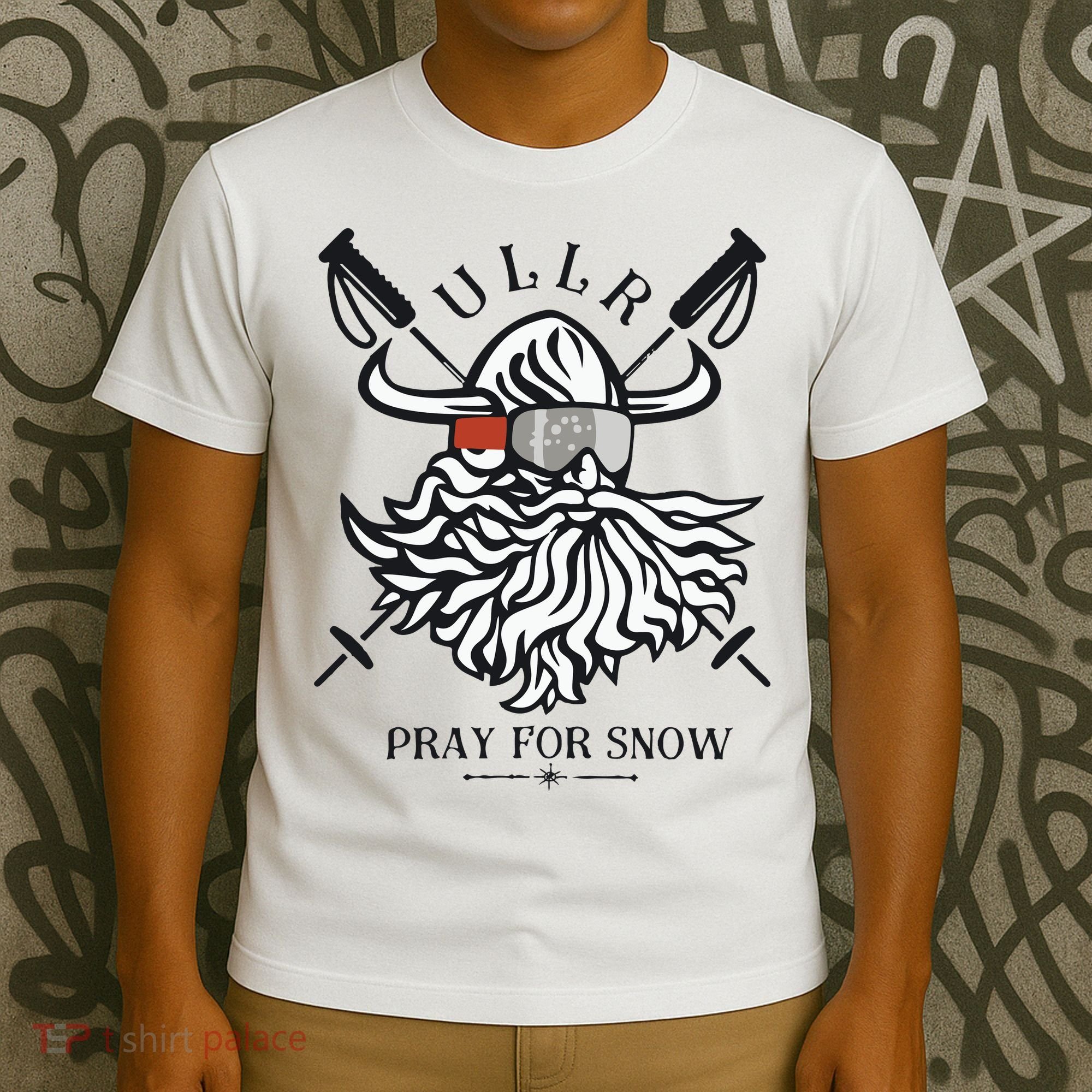 Ullr Pray For Snow Winter Is Coming Bring On The Snow T-Shirt