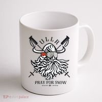 Ullr Pray For Snow Winter Is Coming Bring On The Snow Coffee Mug thumb 1