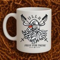 Ullr Pray For Snow Winter Is Coming Bring On The Snow Coffee Mug thumb 2