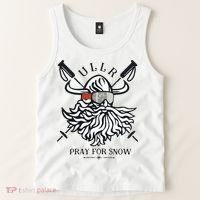 Ullr Pray For Snow Winter Is Coming Bring On The Snow Tank Top thumb 2