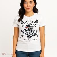 Ullr Pray For Snow Winter Is Coming Bring On The Snow Women's T-Shirt thumb 4
