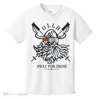 Ullr Pray For Snow Winter Is Coming Bring On The Snow Kids T-Shirt thumb 0
