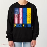 Ukraine Puck Futin USA Flag Women's Sweatshirt thumb 0