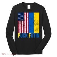 Ukraine Puck Futin USA Flag Long Sleeve Shirt thumb 0