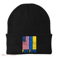 Ukraine Puck Futin USA Flag Beanie thumb 0