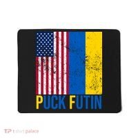 Ukraine Puck Futin USA Flag Mousepad thumb 0