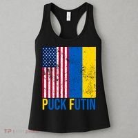 Ukraine Puck Futin USA Flag Women's Tank Top thumb 3