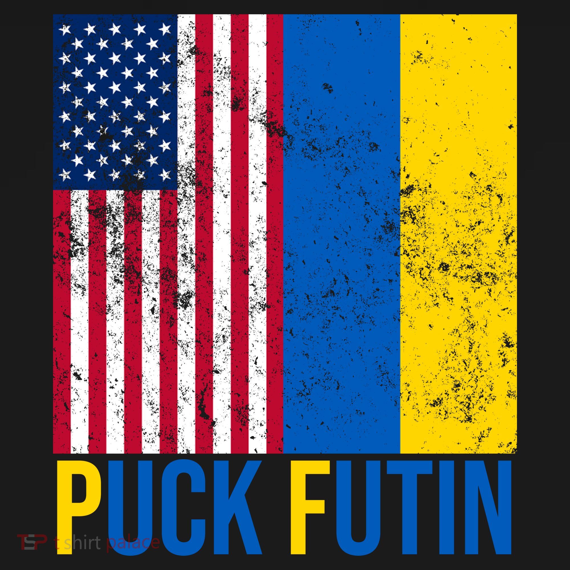 Ukraine Puck Futin USA Flag Women's Tank Top