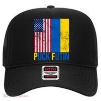 Ukraine Puck Futin USA Flag Hat thumb 0
