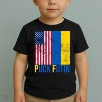 Ukraine Puck Futin USA Flag Toddler T-Shirt thumb 2
