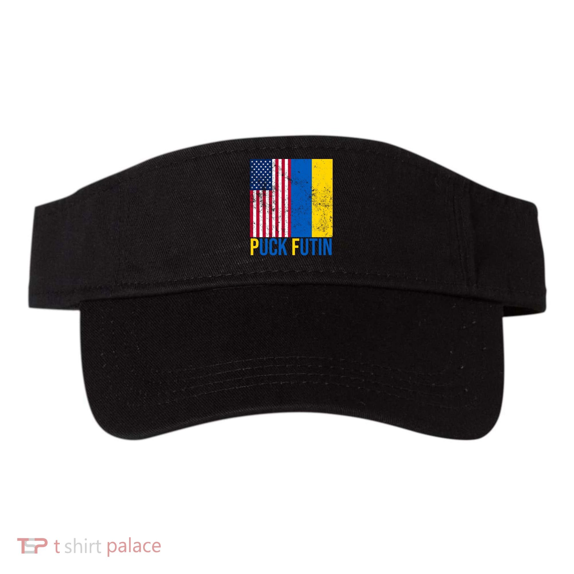 Ukraine Puck Futin USA Flag Visor