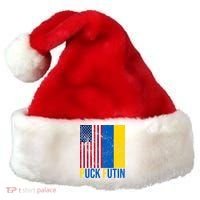 Ukraine Puck Futin USA Flag Santa Hat thumb 0