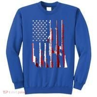 USA Pride Flag Funny Gift Gun 4th Of July American Sweatshirt thumb 0