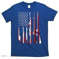 USA Pride Flag Funny Gift Gun 4th Of July American T-Shirt thumb 0