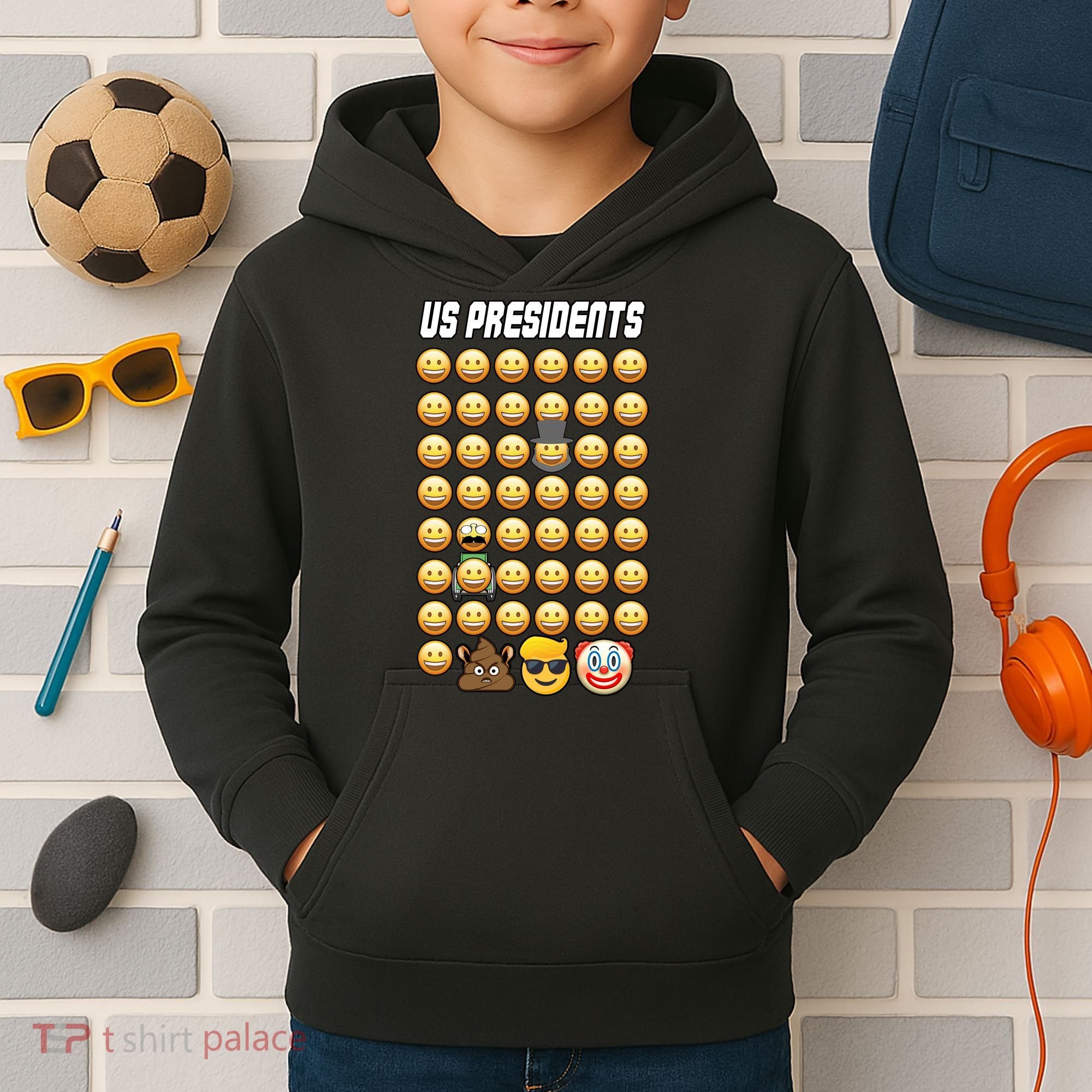 US Presidents History Kids Hoodie
