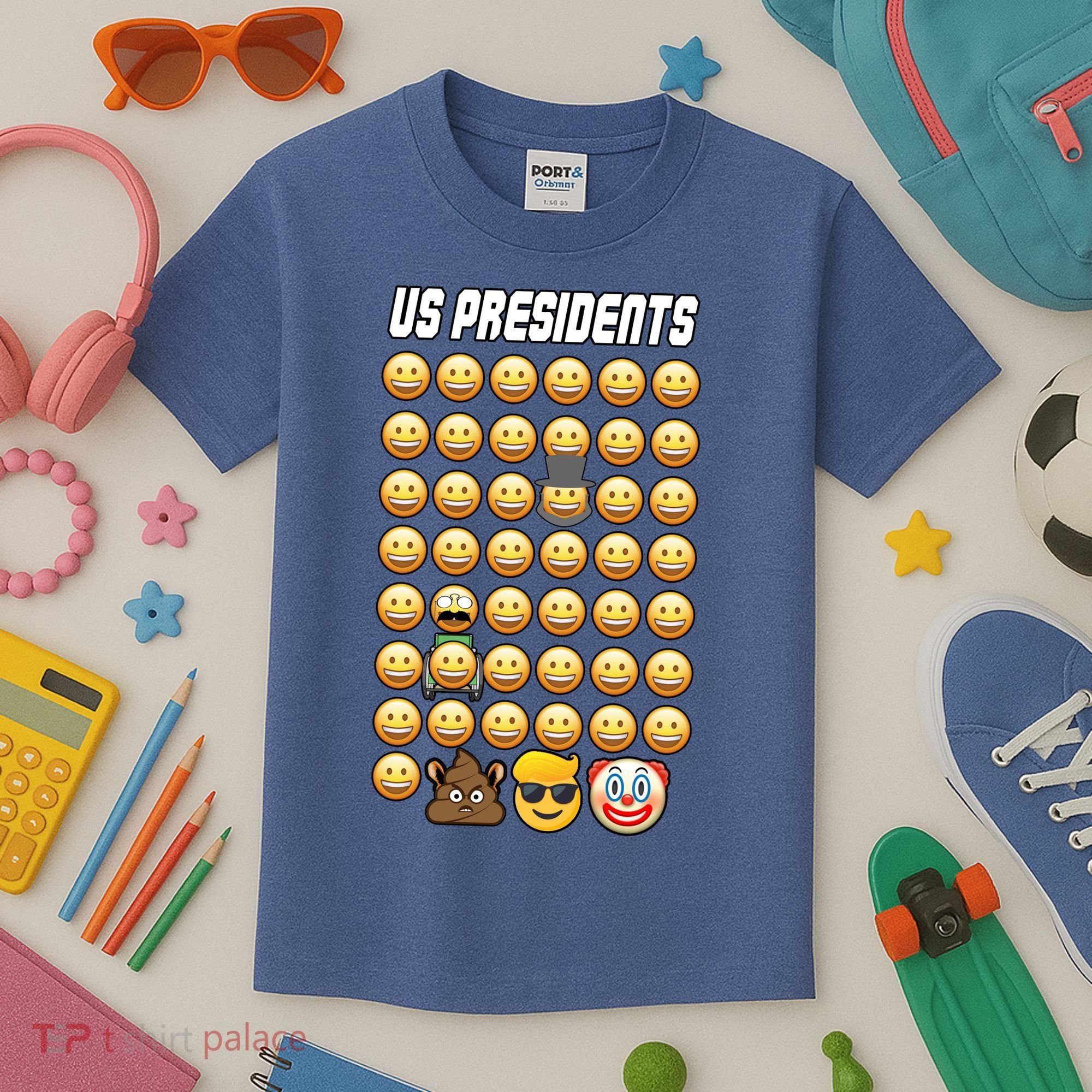 US Presidents History Kids T-Shirt