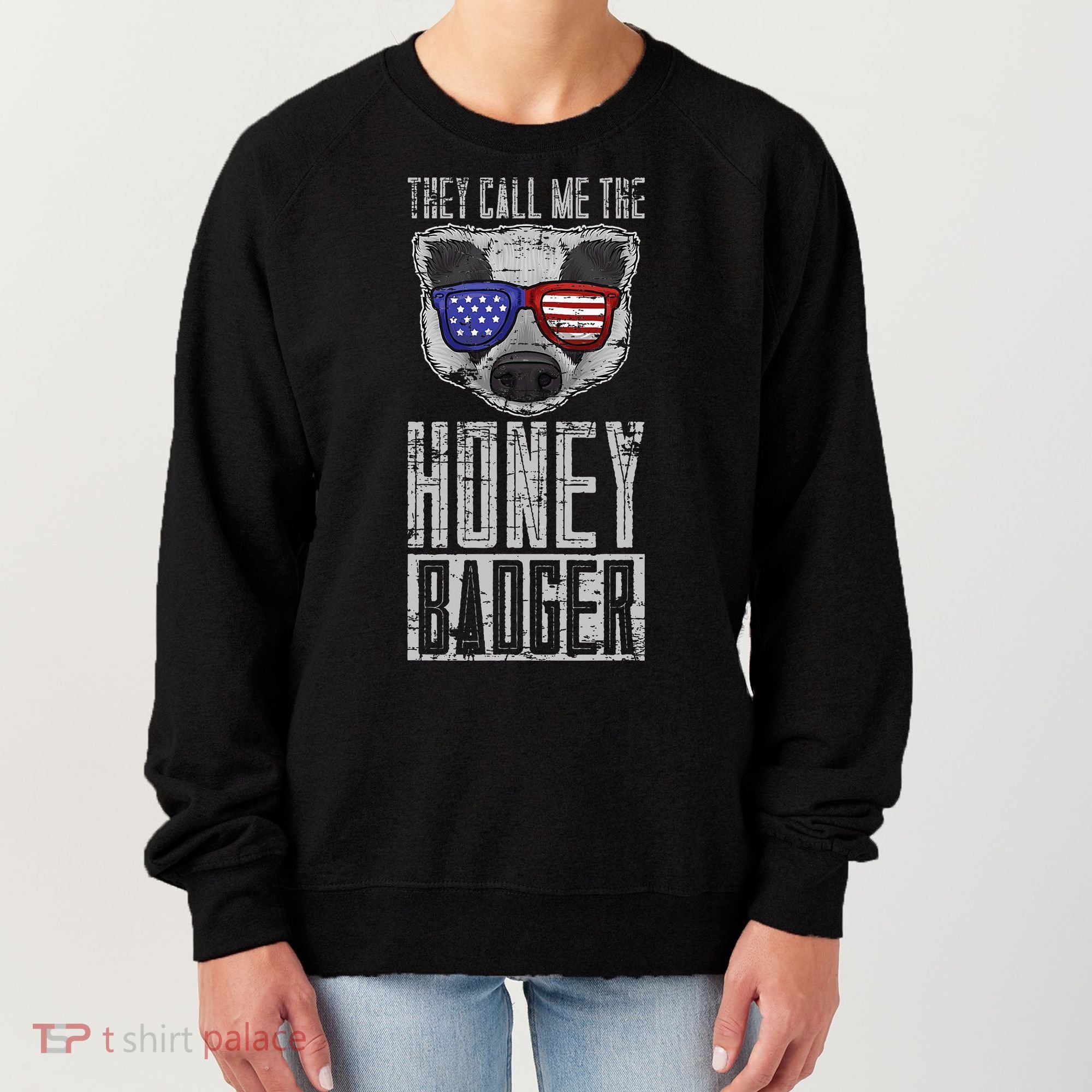 Us Pride Honey Badger Ratel Gift Honey Badger Women's Sweatshirt