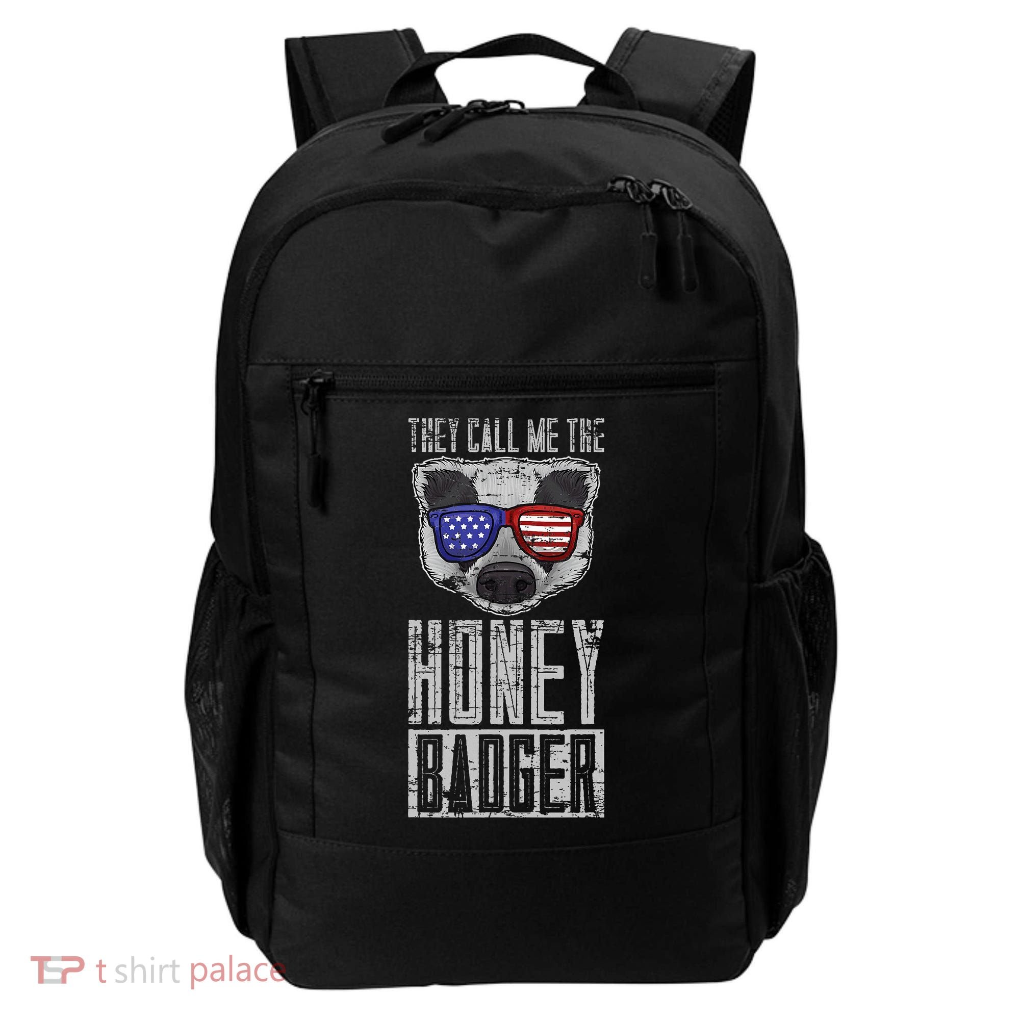 Us Pride Honey Badger Ratel Gift Honey Badger Backpack