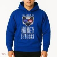 Us Pride Honey Badger Ratel Gift Honey Badger Hoodie thumb 2