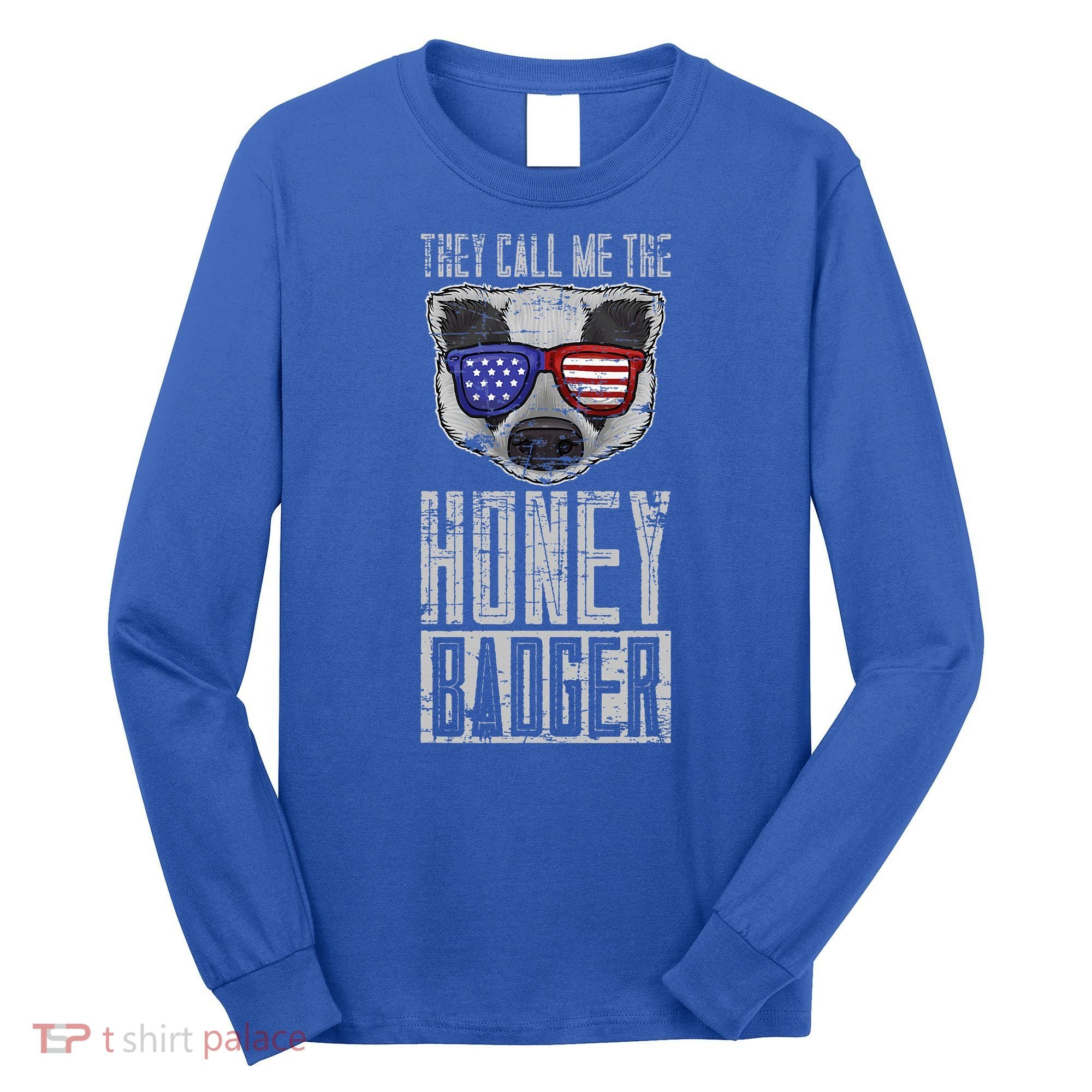 Us Pride Honey Badger Ratel Gift Honey Badger Long Sleeve Shirt