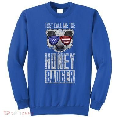 Us Pride Honey Badger Ratel Gift Honey Badger Sweatshirt