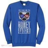 Us Pride Honey Badger Ratel Gift Honey Badger Sweatshirt thumb 0