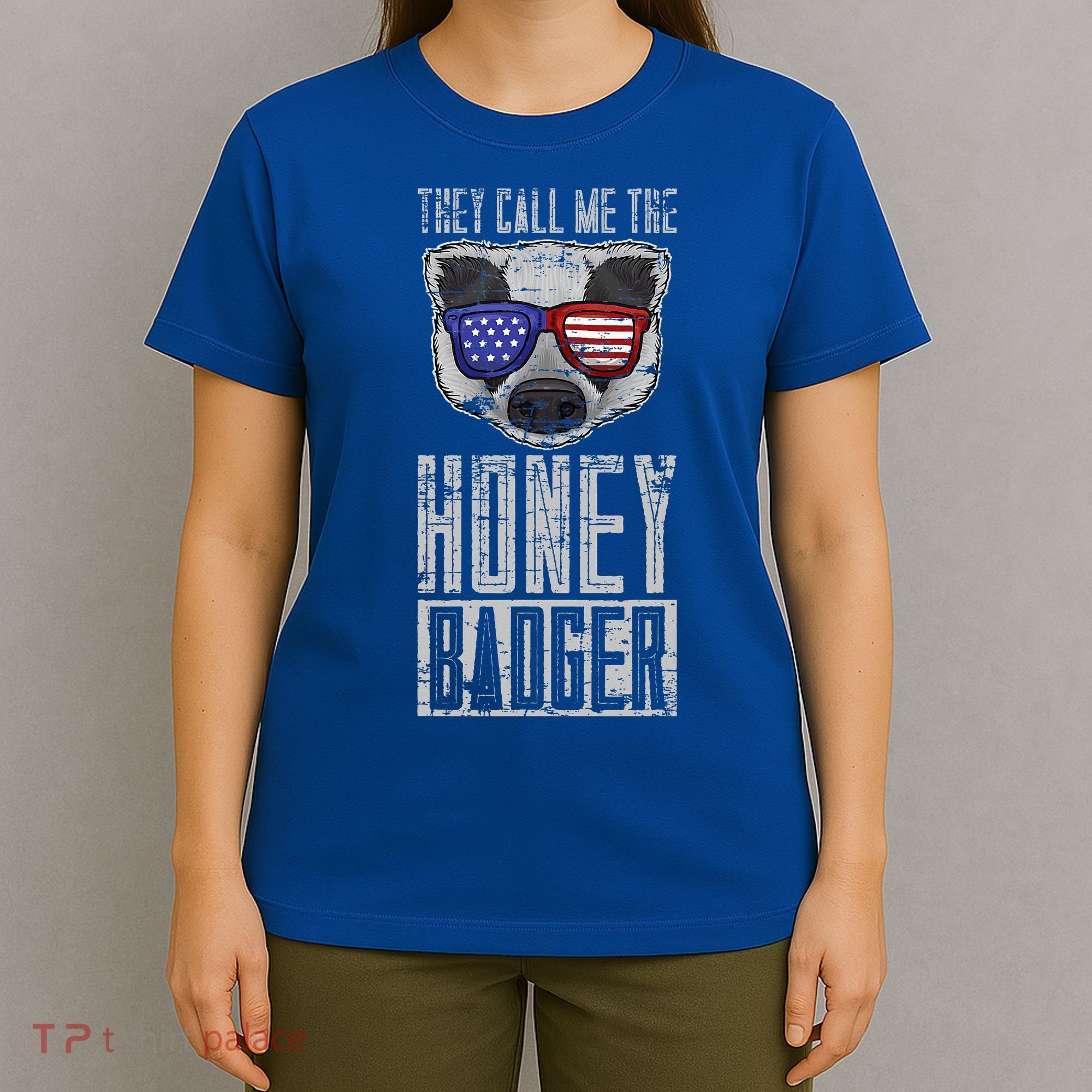 Us Pride Honey Badger Ratel Gift Honey Badger T-Shirt